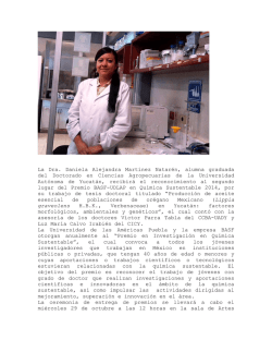La Dra. Daniela Alejandra Martínez graduada del Doctorado en