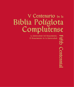 BiBlia Políglota - Universidad Complutense de Madrid