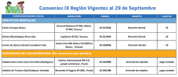 Convenios IX Region - JUNJINET