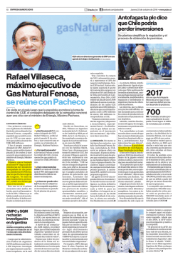 Rafael Villaseca, máximo ejecutivo de Gas Natural Fenosa