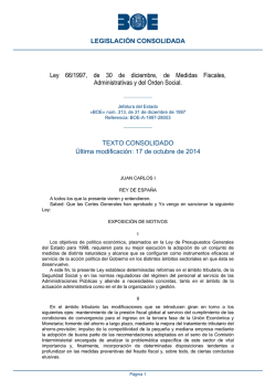 Ley 66/1997, de 30 de diciembre, de Medidas Fiscales - BOE.es
