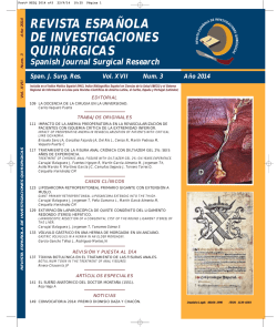 Descargar PDF - Revista Española de Investigación Quirúrgicas