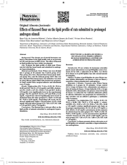 Effects of flaxseed flour on the lipid profile of rats submitted to