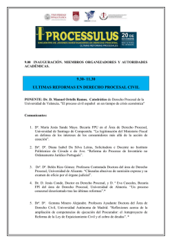 programa preliminar i processulus - Universidad de Salamanca