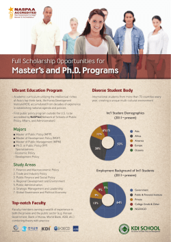 Masters and Ph.D. Programs