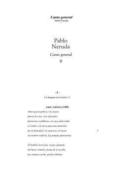 Canto general - Nerudavive.cl