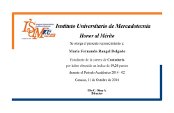 Instituto Universitario de Mercadotecnia Honor al Mérito - ISUM