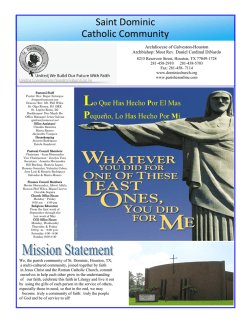 Saint Dominic Catholic Community - E-churchbulletins.com