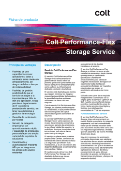 Colt Performance-Flex Storage Service - Colt IT Services