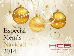 Ver Menús Navidad 2014 - Hotel Ciudad de Burgos