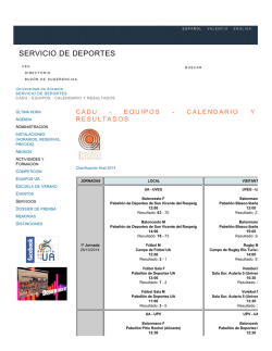 PDF - Servicio de Deportes - Universidad de Alicante