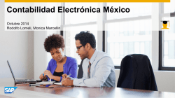 Presentación Contabilidad Electronica Mexico Octubre 2014 - Ausape