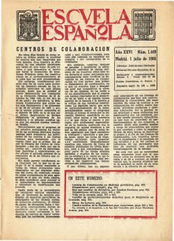 Escuela española - Año XXVI, núm. 1449, 1 de julio de 1966
