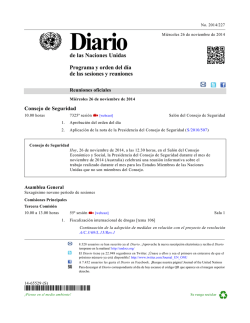 Diario de las Naciones Unidas del día - Organización de Naciones