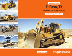 El Paso, TX October 10, 2014 - Ritchie Bros. Auctioneers