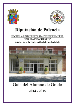 Diputación de Palencia Guía del Alumno de Grado