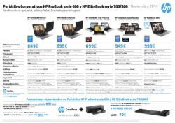 Portátiles Corporativos HP ProBook serie 600 y HP - odrival