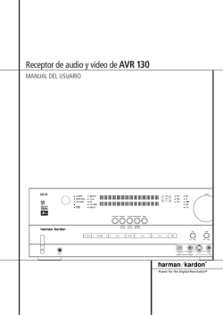 Harman-Kardon AVR130 Manual - Recambios, accesorios y