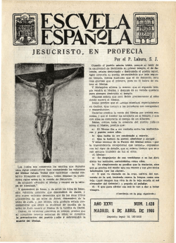 Escuela española - Año XXVI, núm. 1428, 6 de abril de 1966