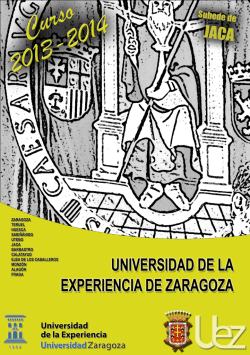 Ecología y medio ambiente. - Universidad de Zaragoza