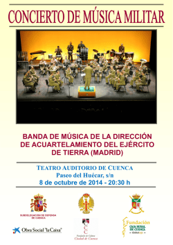 cartel concierto musica militar diacu a4 2014 - Ejército de tierra