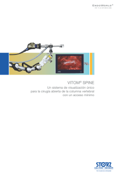 VITOM® SPINE - Un sistema de visualización único para - Karl Storz