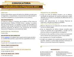 Convocatoria: Especializacion_2015