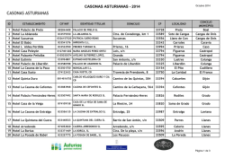 Listado de Casonas Asturianas (2014)