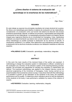 ¿Cómo diseñar el sistema de evaluación del - SciELO - UNAM