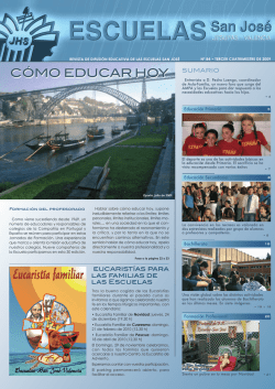 CÓMO EDUCAR HOY CÓMO EDUCAR HOY - Escuelas San José