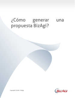 ¿Cómo generar una propuesta BizAgi? - Bizagi Wiki