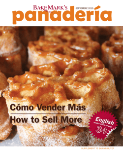 How to Sell More Cómo Vender Más - BakeMark