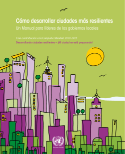 Cómo desarrollar ciudades más resilientes