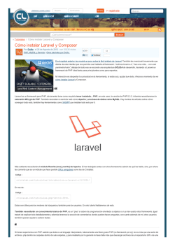 Cómo instalar Laravel y Composer - Web2PDF.es