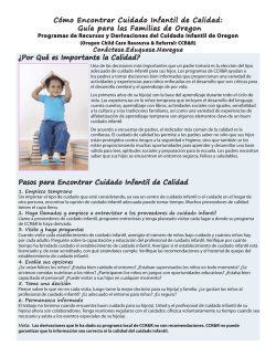 Cómo Encontrar Cuidado Infantil de Calidad: Guía - NeighborImpact