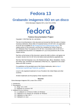 Grabando imágenes ISO en un disco - Cómo descargar - Fedora