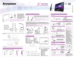 Lenovo IdeaCentre A700 Quick Reference V1.0 (Spanish)