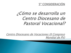 Como se desarrolla un centro diocesano de PV - Yoro