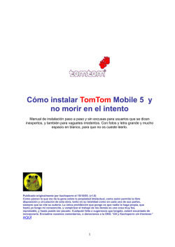 Cómo instalar TomTom Mobile 5 y no morir en el intento - robser.es
