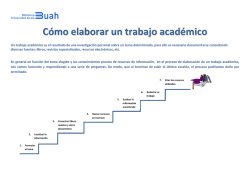 Cómo elaborar un trabajo académico - Universidad de Alcalá