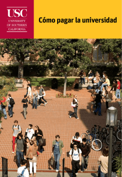 Cómo pagar la universidad - University of Southern California