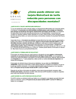 ¿Cómo puedo obtener una tarjeta MetroCard de tarifa reducida para