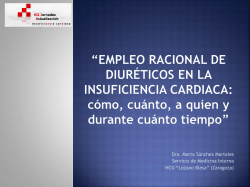 “Empleo racional de diuréticos en la Insuficiencia Cardiaca: cómo