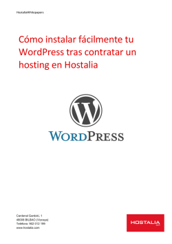 Cómo instalar fácilmente tu WordPress tras contratar un hosting en