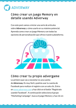 Cómo crear un juego Memory en detalle usando Adverway Cómo