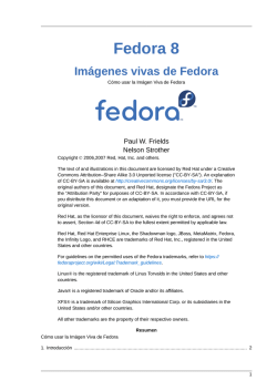 Imágenes vivas de Fedora - Cómo usar la Imágen Viva de Fedora