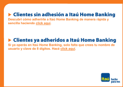 Descubrí cómo adherirte a Itaú Home Banking de - Banco Itaú