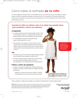 Cómo tratar el resfriado de tu niño - TYLENOL® Professional