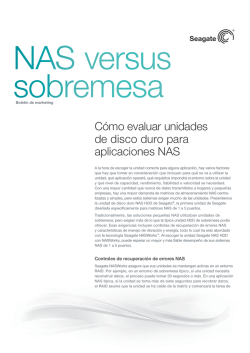 Compare unidades de disco duro NAS vs. Desktop - Seagate
