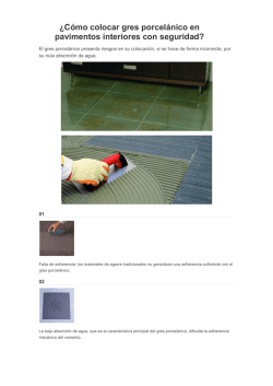 ¿Cómo colocar gres porcelánico en pavimentos - Pavimarsa Online